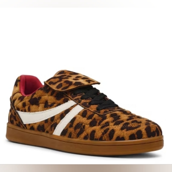 Steve Madden Leopard/Burgundy Madrid Printed Women's Sneakers - Size 8M - Picture 4 of 9